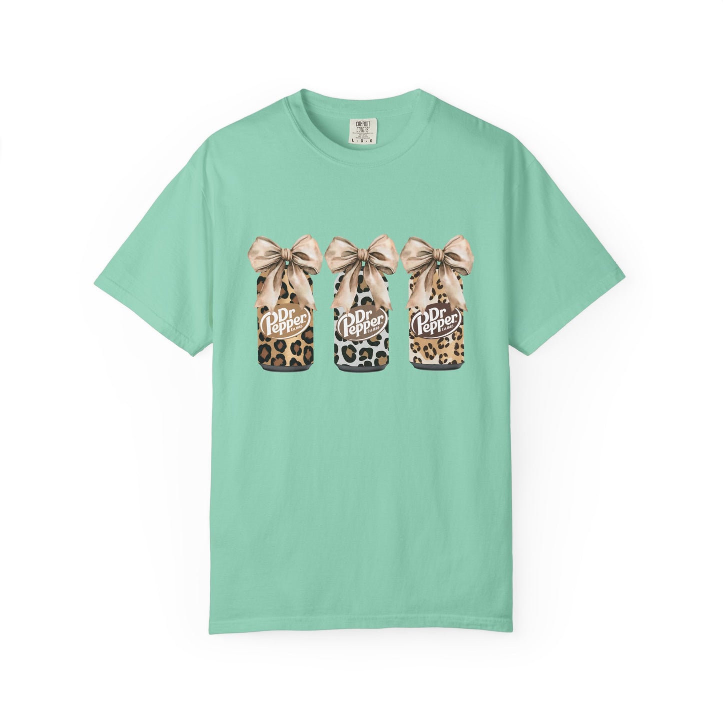 Dr Pepper Leopard- Comfort Color Tee