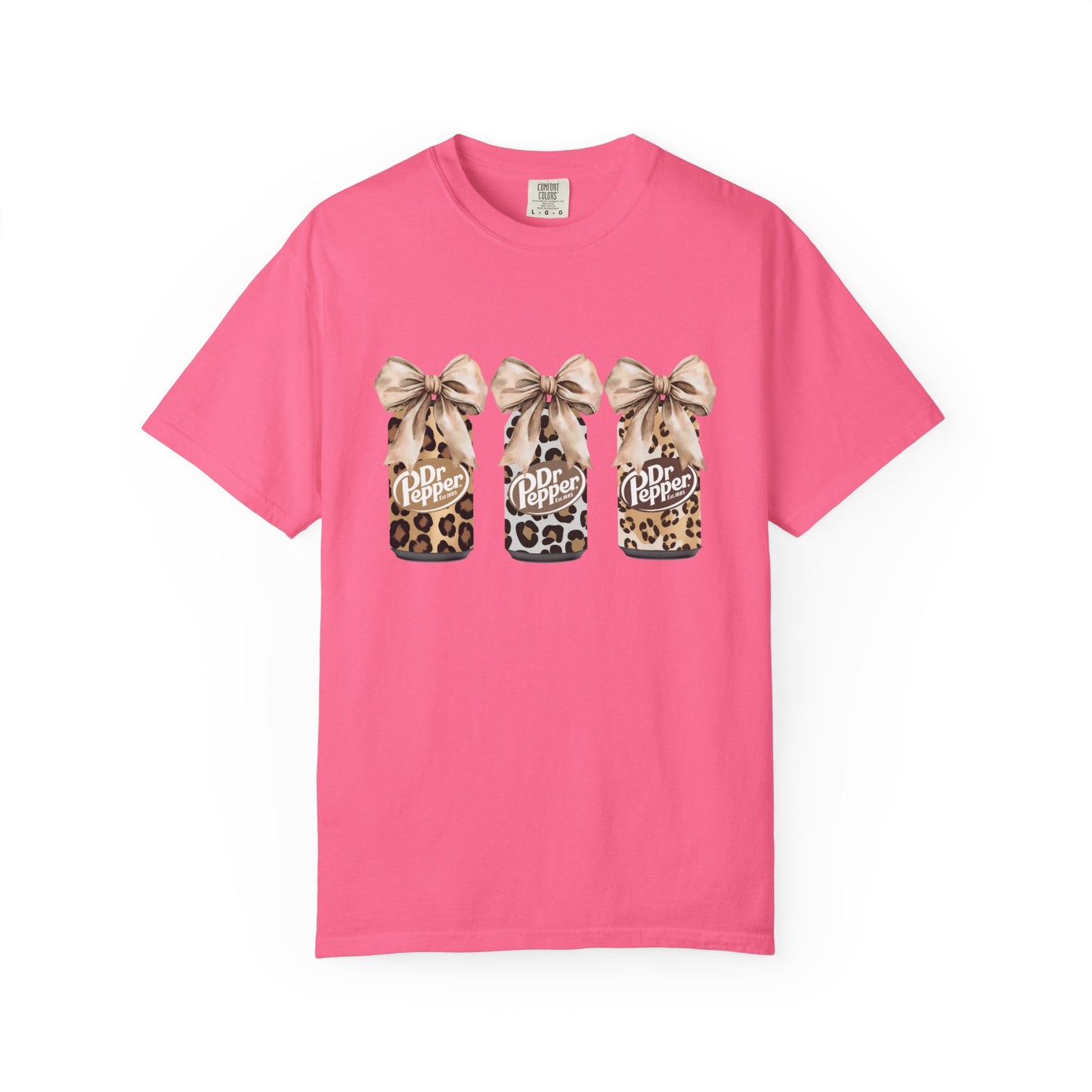 Dr Pepper Leopard- Comfort Color Tee