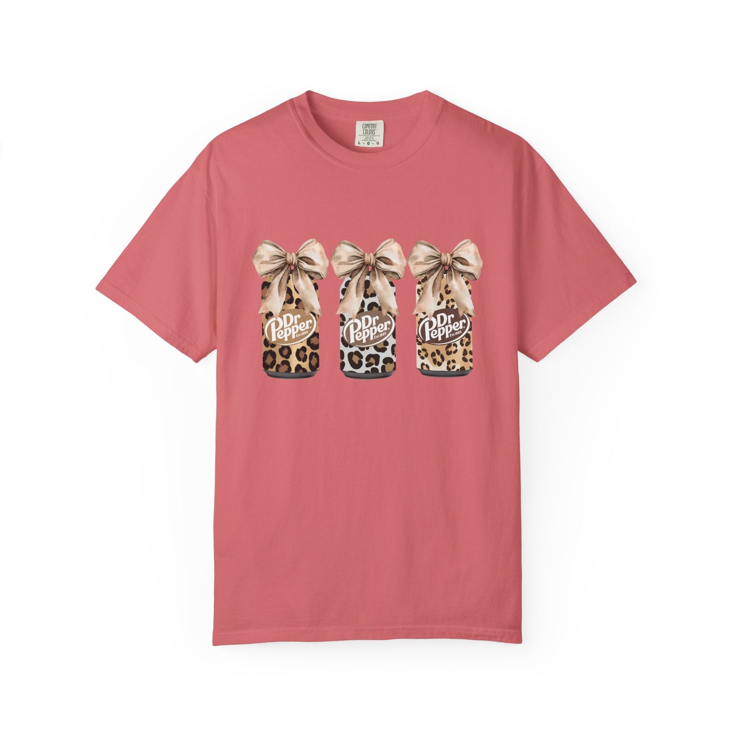 Dr Pepper Leopard- Comfort Color Tee