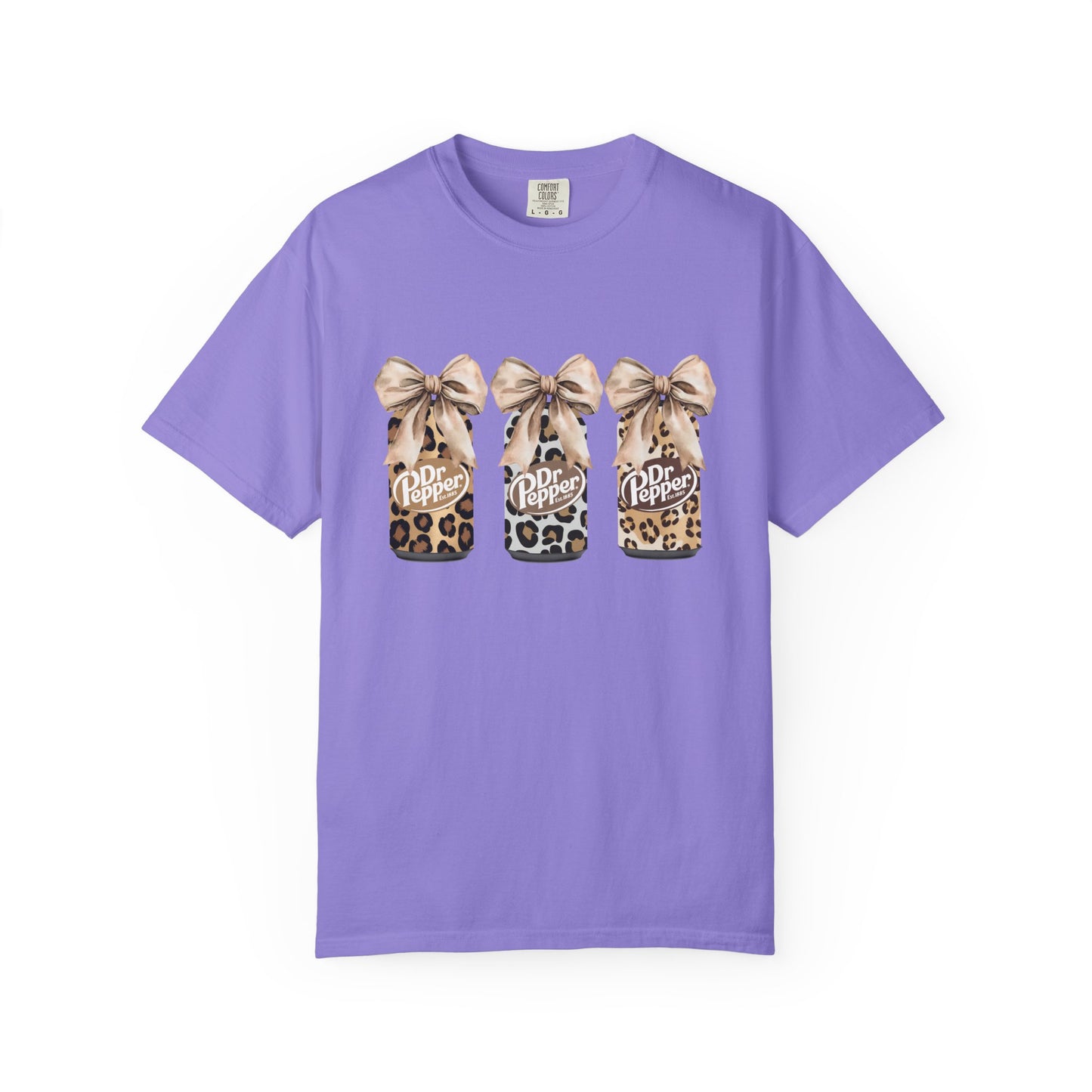 Dr Pepper Leopard- Comfort Color Tee