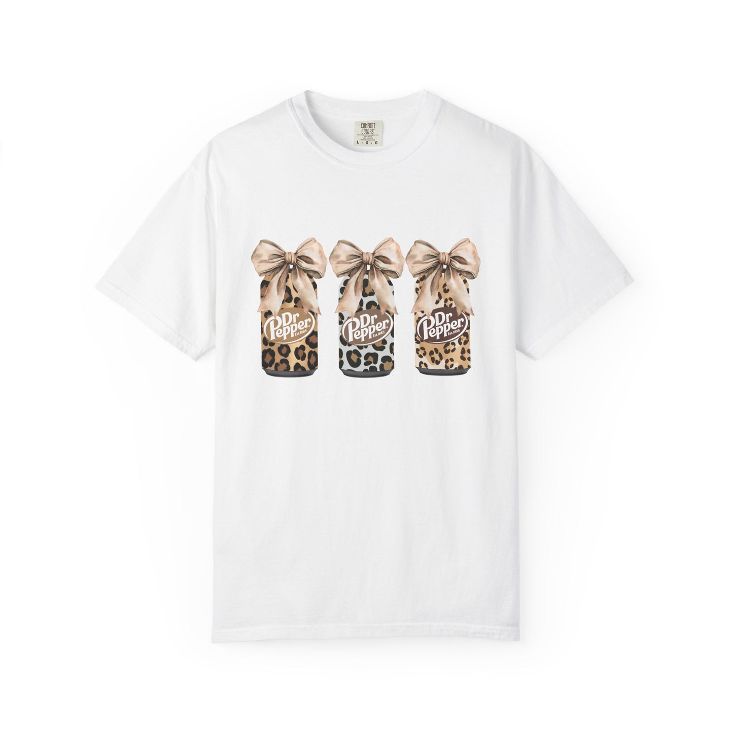 Dr Pepper Leopard- Comfort Color Tee