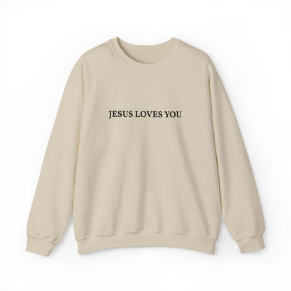 Jesus Loves You- EMBROIDERED Sweatshirt