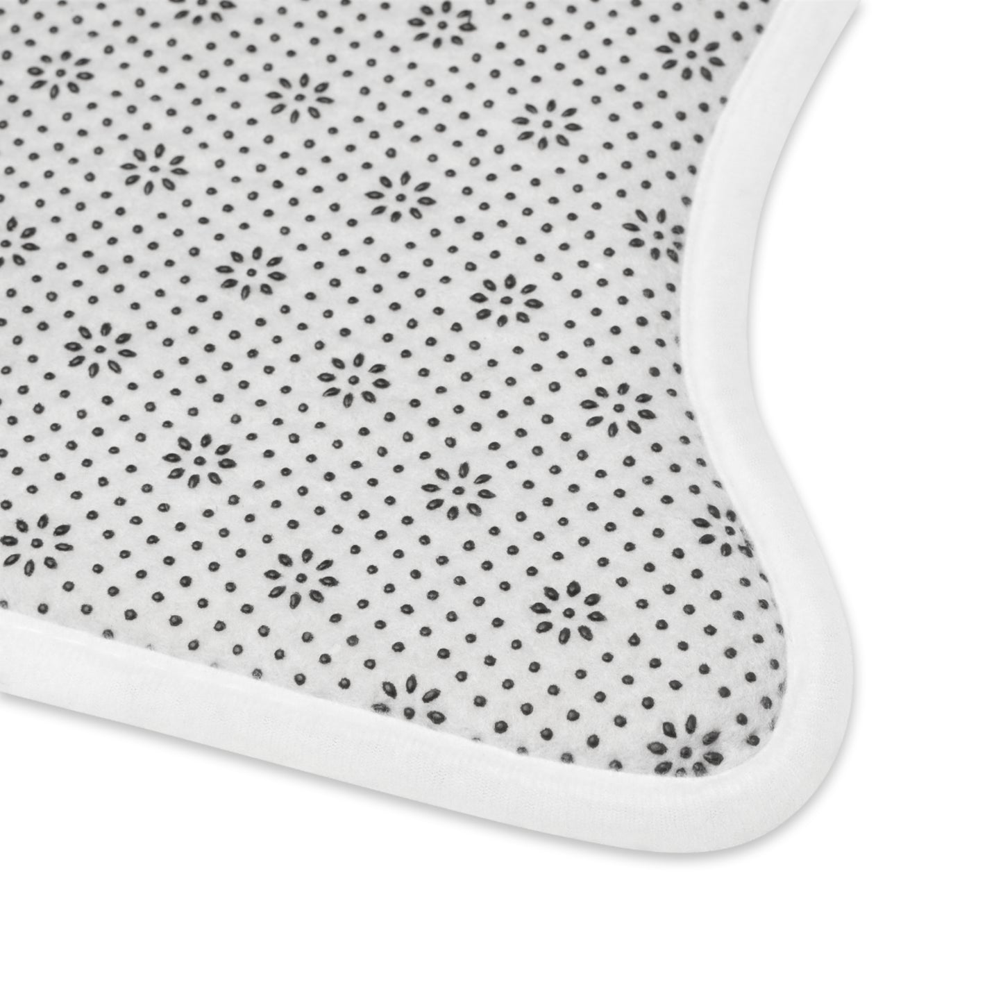 Personalized Pink Pet Feeding Mat — Custom Text Bone-Shaped Placemat for Dogs & Cats