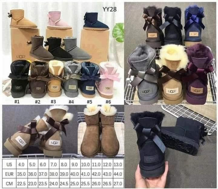 PRE-ORDER SHORT BOW UGG BOOTS