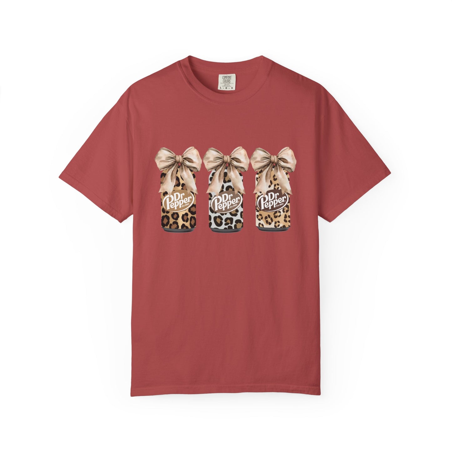 Dr Pepper Leopard- Comfort Color Tee