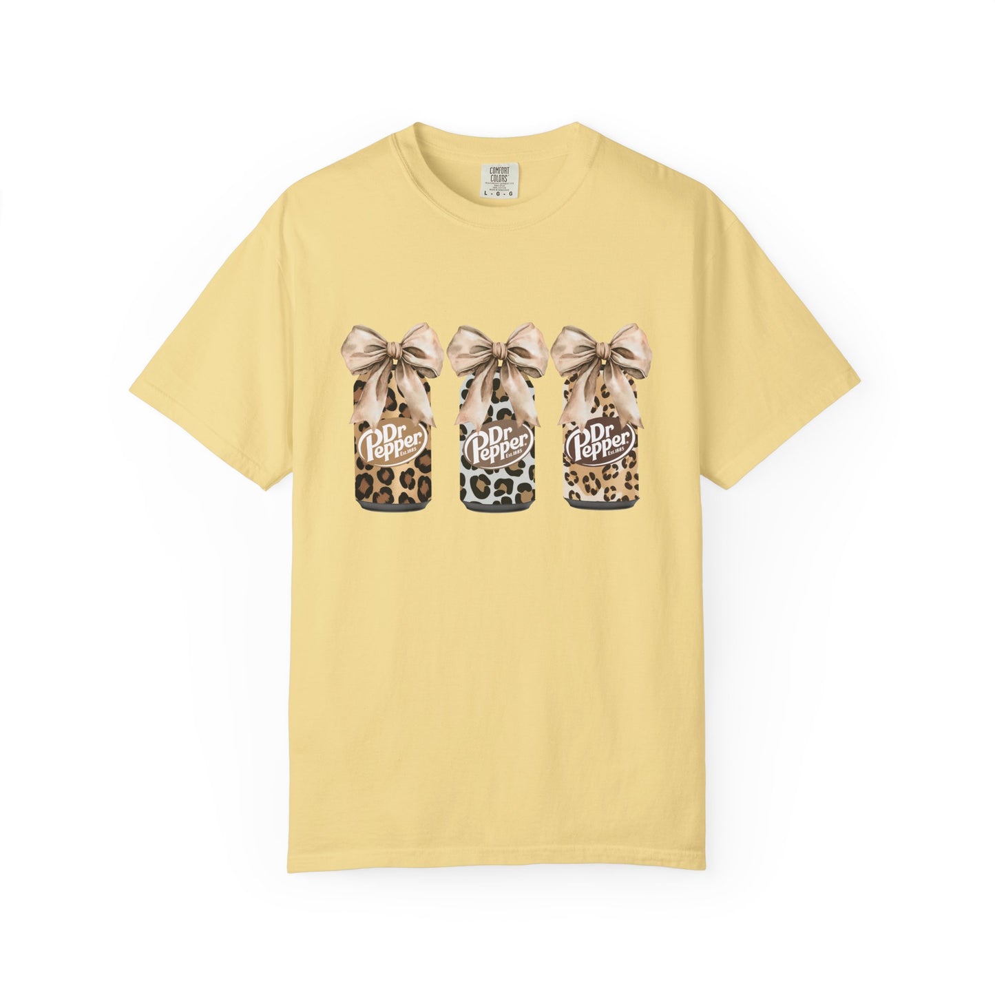 Dr Pepper Leopard- Comfort Color Tee