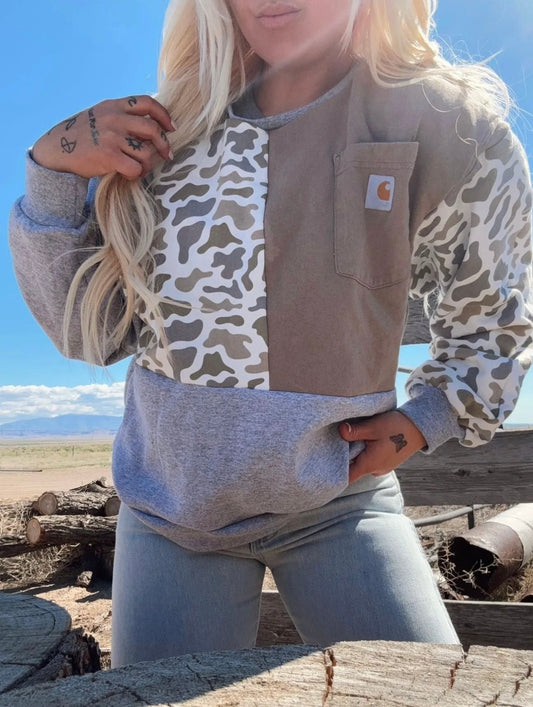 CARHARTT CAMO PULLOVER